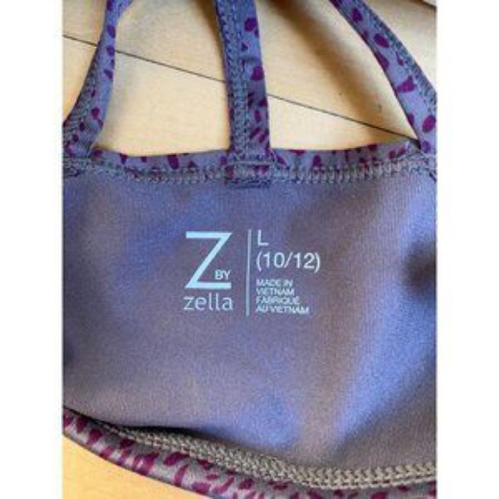 Zella Purple Leopard Print Tank Top - Picture 5 of 7